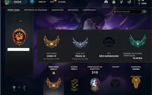 Conta Ouro 4 com 118 Champs e 85 Skins + 1 Prestigio do Sett
