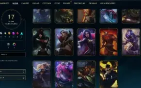 Lol Unranked, 17 Skins, Upada Na Mão, Lvl 47, 80 Campeões