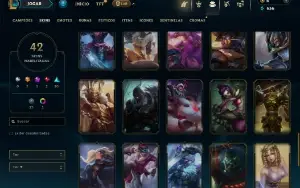 Ferro 2 com 75 Champs e 42 Skins
