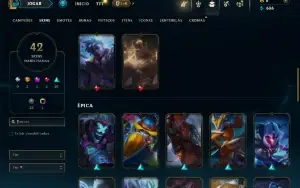 Ferro 2 com 75 Champs e 42 Skins