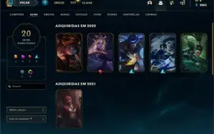 Conta de lol smurf Diamante 3