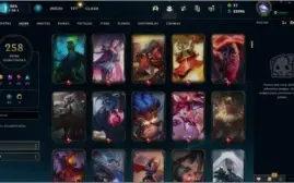 PLATINA 4, 258 SKINS E 148 CHAMPS