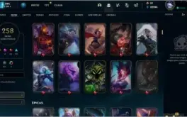 PLATINA 4, 258 SKINS E 148 CHAMPS