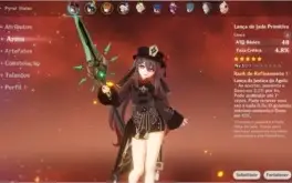 AR47 - Hutão, Venti, Childe C1 e Qiqi + Jade Primordial