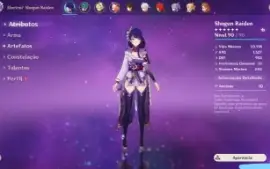 RaidenC2 +Zhongli+Kazuha + Bênção 24 dias