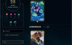 Vendo Conta diamante 1 69 champions/34skins