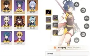 CONTA GENSHIN AR55 HUTAO e HOMA, SHOGUN e LUZ DO CORTADOR E+