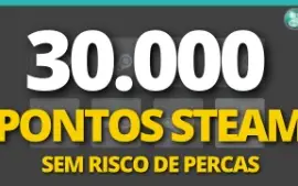 30.000 Pontos Steam (Steam Points) ON 24/7