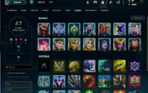 Ouro 1 com 25 Champs e 10 Skins + 2 Fragmentos