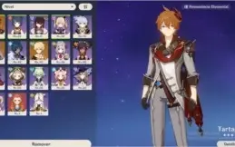 CONTA COM CHILDE + KEQING / AR 35 / GENSHIN IMPACT