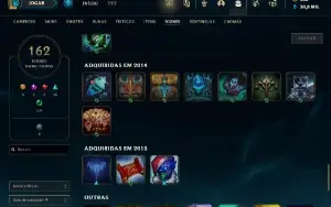 Conta League of Legends varias skins