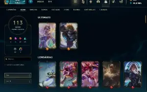 Conta League of Legends varias skins