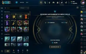 Conta League of Legends varias skins