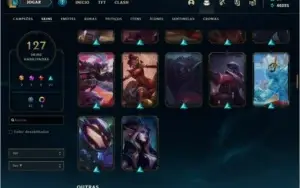 CONTA LOL D3, 127 SKINS, TODOS OS CHAMPS, 43K ES AZUL