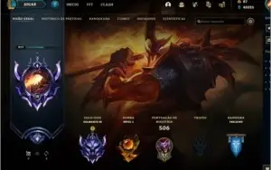CONTA LOL D3, 127 SKINS, TODOS OS CHAMPS, 43K ES AZUL