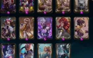 Conta Lol level 322 - Gold 2 - Muitas skins Lux borda.
