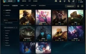 Conta prata 1 com 146 champs e 141 skins + 415k de Yasuo