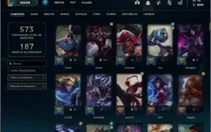 Conta prata 1 com 146 champs e 141 skins + 415k de Yasuo
