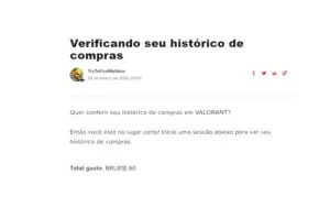 Conta Valorant R$800 em skins