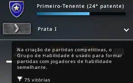 Conta CSGO Prime com Patente +80 Wins 300 Horas de Game