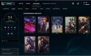 Conta LOL D3, 75 champ, 24 skins, 86 icones