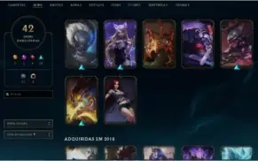 CONTA  LEAGUE OF LEGENDS BARATA