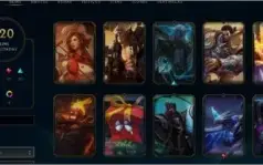 Conta League of Legends Plat 5 + 120 skins + 191 ícones