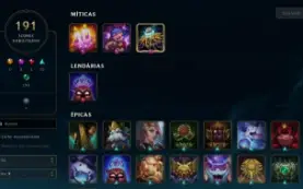 Conta League Of Legends Lvl 202 Full Acesso
