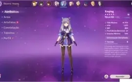 Conta Genshin Impact 6 (SEIS) ótimos 5 estrelas (AR 50)