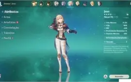 Conta Genshin Impact 6 (SEIS) ótimos 5 estrelas (AR 50)