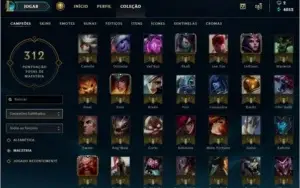 Conta Diamante IV, +100 Skins e Campeões