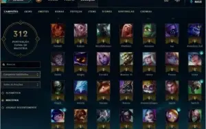 Conta Diamante IV, +100 Skins e Campeões