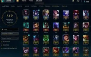 Conta Diamante IV, +100 Skins e Campeões