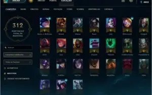 Conta Diamante IV, +100 Skins e Campeões