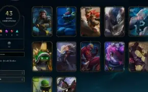 94 champions - 43 skins - antiga 2012 - rammus rei