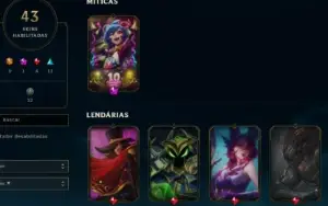 94 champions - 43 skins - antiga 2012 - rammus rei