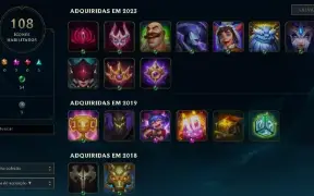 94 champions - 43 skins - antiga 2012 - rammus rei