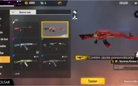 Conta Free Fire Gemada - Gasto mais de R$1000 nela