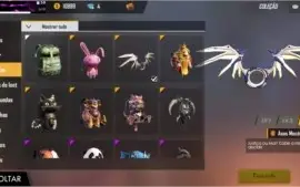 Conta Free Fire Gemada - Gasto mais de R$1000 nela