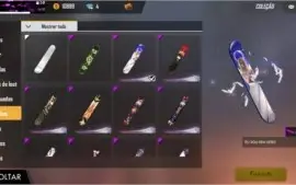 Conta Free Fire Gemada - Gasto mais de R$1000 nela