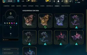 Platina 4 com 40 Champs e 12 Skins