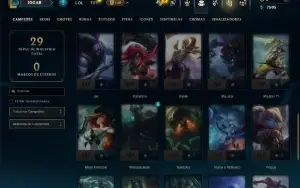 Platina 4 com 40 Champs e 12 Skins