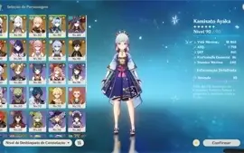 [AR58] - 13x Personagens 5* | 4x Armas 5*  | Ganyu+Amos