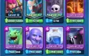 Conta Clash Roayle Lv 13, 6k trófeus, emotes, cartas full