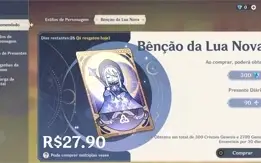 Conta Genshin AR58 com 11 personagens 5* + 5 armas 5*