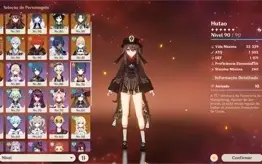 Conta Genshin AR58 com 11 personagens 5* + 5 armas 5*