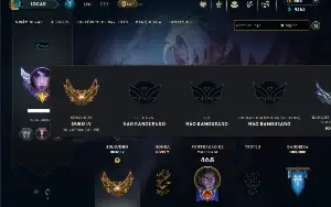 Ouro 4 com 150 Champs e 99 Skins ( JG / TOP )