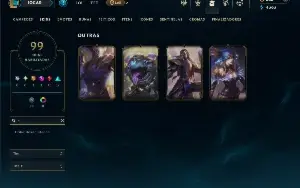 Ouro 4 com 150 Champs e 99 Skins ( JG / TOP )