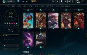 Ouro 4 com 150 Champs e 99 Skins ( JG / TOP )