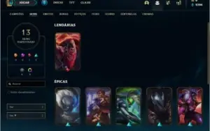 Conta bronze 3 afundada com 53 champs e 13 sklins